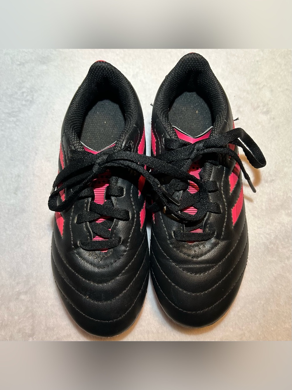 Adidas Girls Soccer Cleats Black Pink Youth US Size 12K